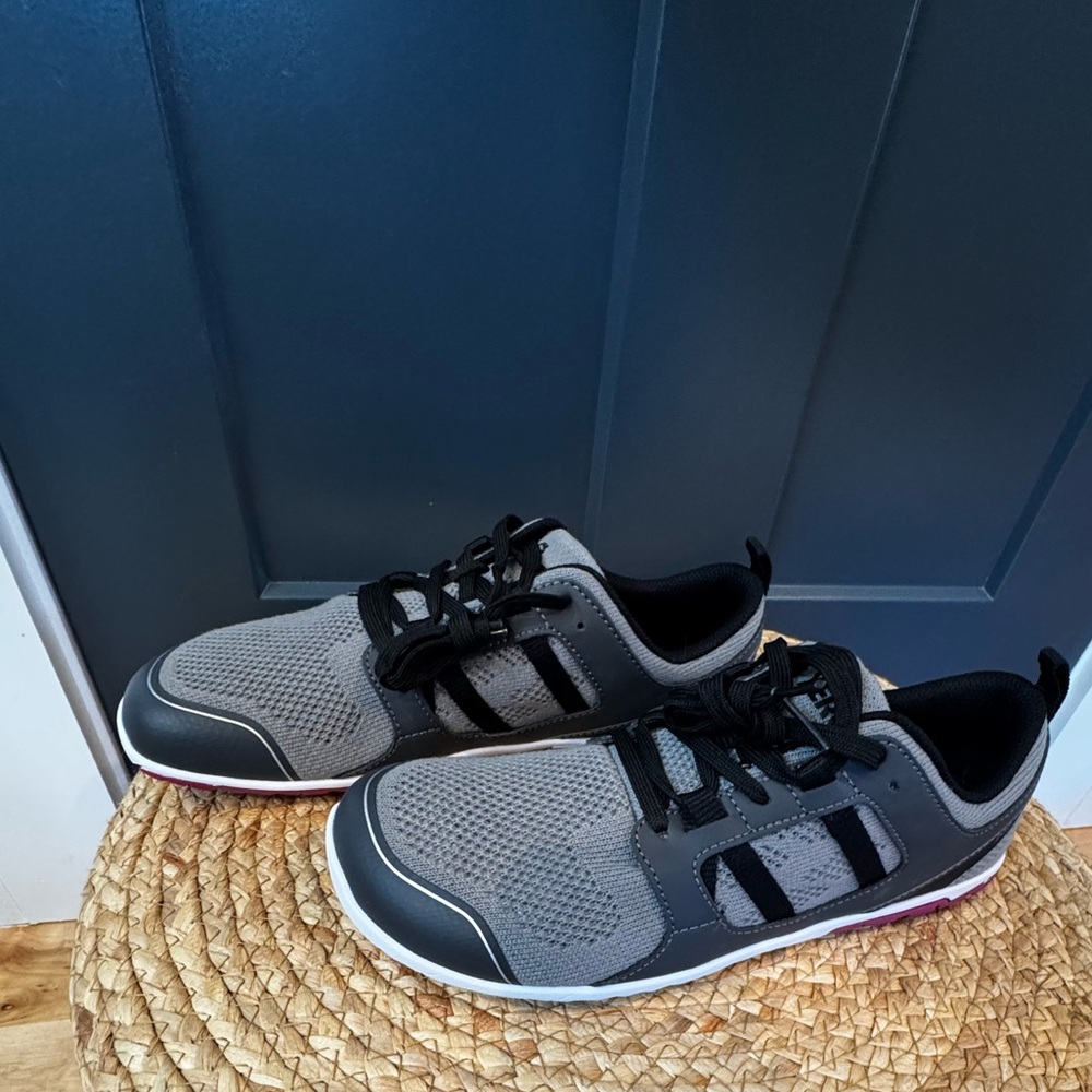 Women's Gray Athletic Walking Sneakers - Lightweight Comfort